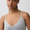Nahtloses, geripptes Dreieck-Bralette