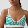 Nahtloses, geripptes Dreieck-Bralette
