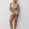 Nahtloses, geripptes Dreieck-Bralette