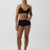 Nahtloses, geripptes Dreieck-Bralette
