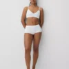 Nahtloses, geripptes Dreieck-Bralette