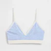 Nahtloses, geripptes Dreieck-Bralette