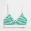 Nahtloses, geripptes Dreieck-Bralette