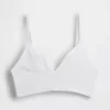 Nahtloses, geripptes Dreieck-Bralette