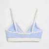 Nahtloses, geripptes Dreieck-Bralette