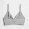 Nahtloses, geripptes Dreieck-Bralette