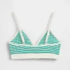 Nahtloses, geripptes Dreieck-Bralette
