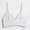 Nahtloses, geripptes Dreieck-Bralette