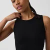 Nahtloses, geripptes, kurzes Tanktop