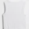 Nahtloses, geripptes, kurzes Tanktop