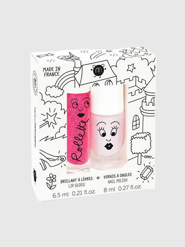 Nailmatic Nagellack- und Lipgloss-Set „Fairytales“