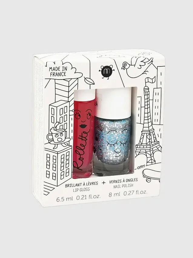 Nailmatic Nagellack- und Lipgloss-Set „Magique“