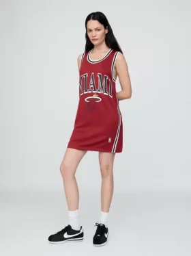 NBA Miami Heat Mini-Kleid aus recyceltem Jersey