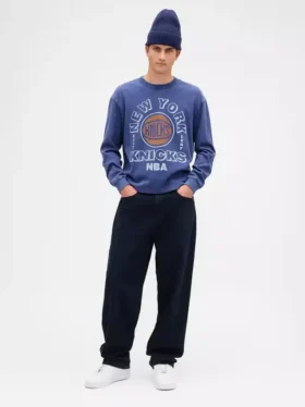 NBA New York Knicks Crop-T-Shirt mit Grafik