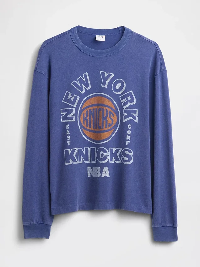 NBA New York Knicks Crop-T-Shirt mit Grafik