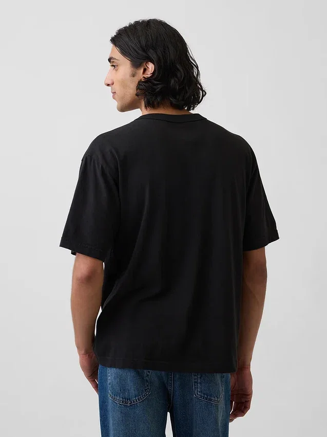 Nirvana Heavyweight Crop-T-Shirt mit Grafik