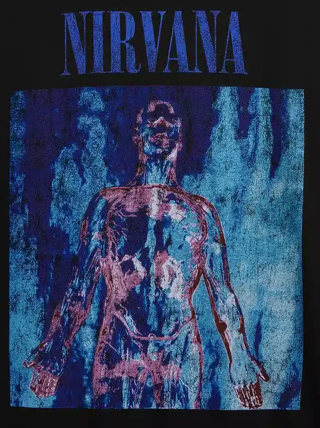 Nirvana Heavyweight Crop-T-Shirt mit Grafik