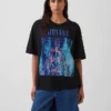 Nirvana Heavyweight Crop-T-Shirt mit Grafik