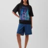 Nirvana Heavyweight Crop-T-Shirt mit Grafik