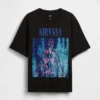 Nirvana Heavyweight Crop-T-Shirt mit Grafik