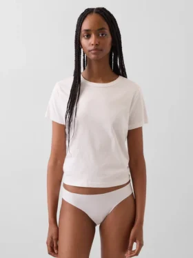 No-Show-Bikini aus Bio-Stretch-Baumwolle