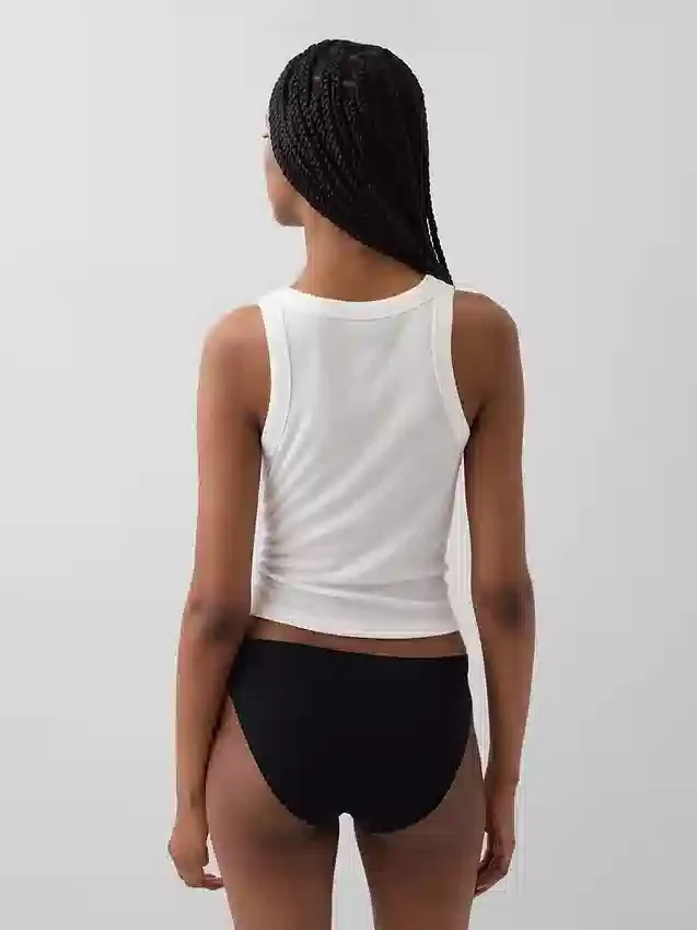 No-Show-Bikini aus Bio-Stretch-Baumwolle