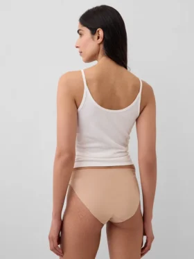 No-Show-Bikini aus Bio-Stretch-Baumwolle