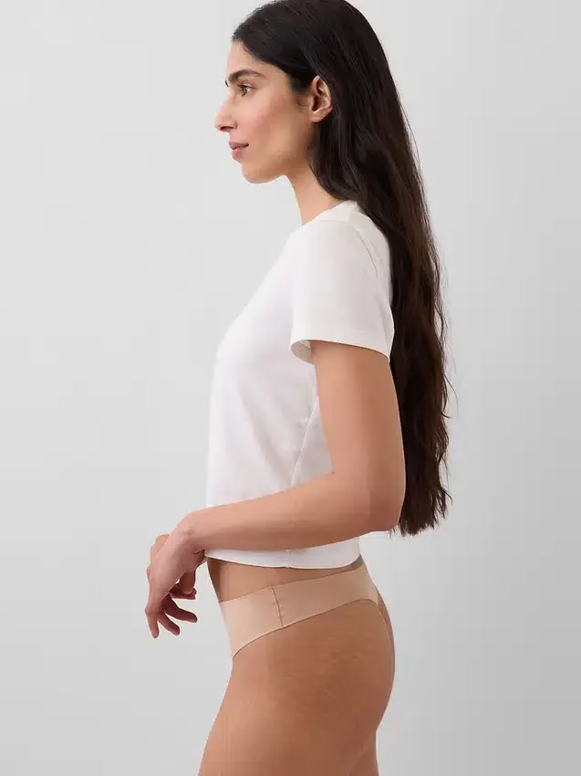 No-Show-Tanga aus Bio-Stretch-Baumwolle