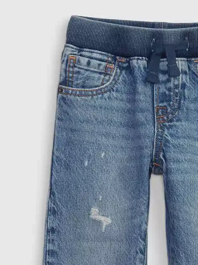 Original-Straight-Jeans zum Hineinschlüpfen für Baby & Kleinkind