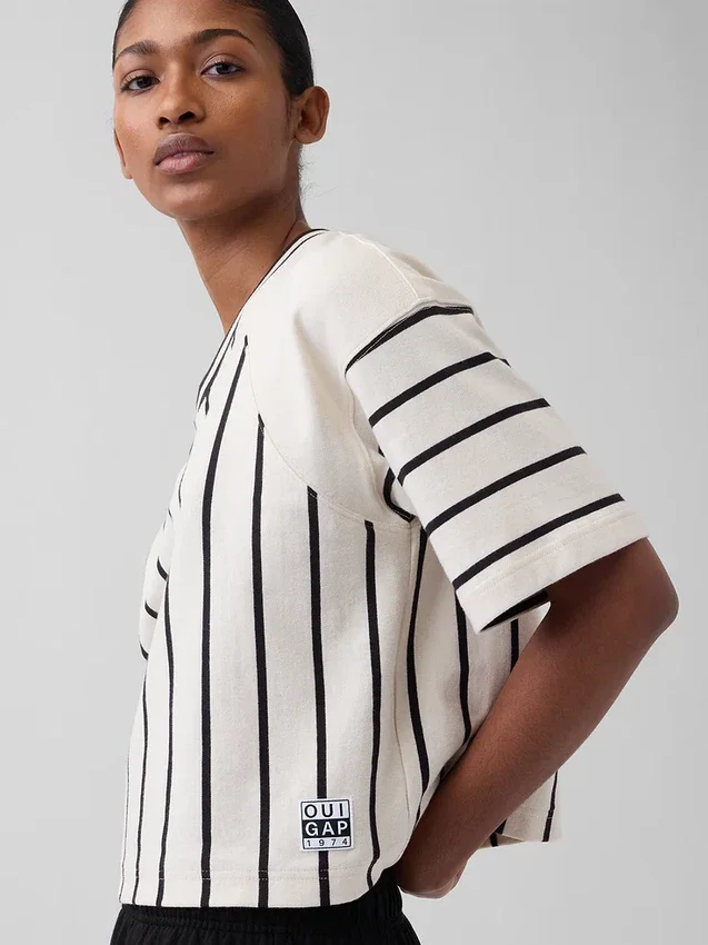 Ouigap Heavyweight Crop-T-Shirt