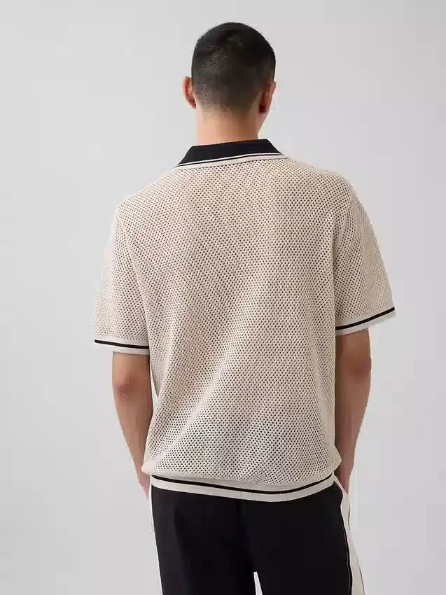 Ouigap Mesh-Poloshirt-Pullover