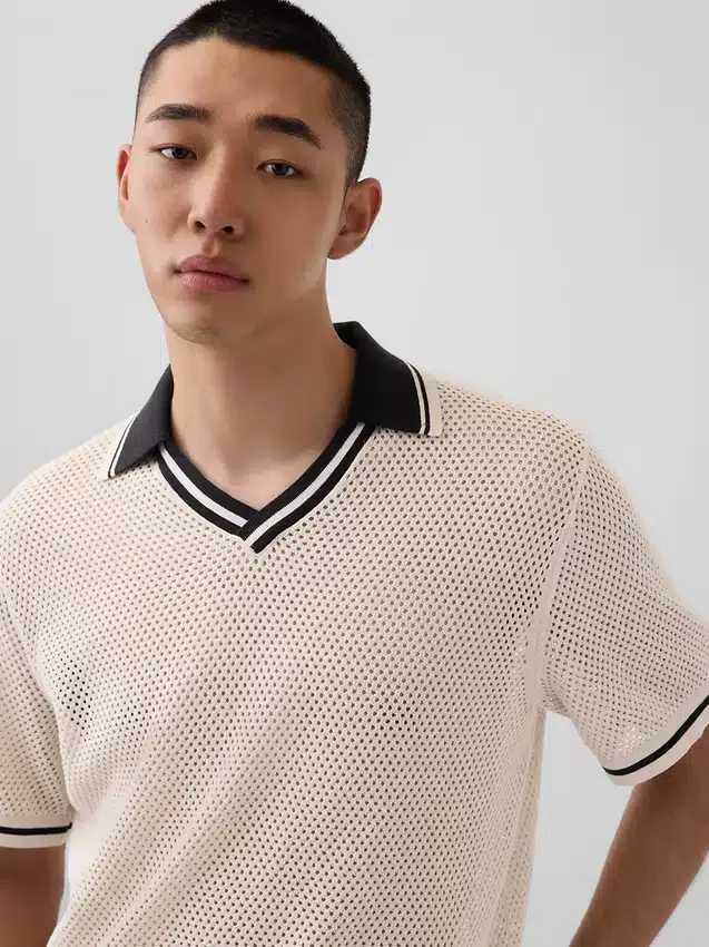 Ouigap Mesh-Poloshirt-Pullover