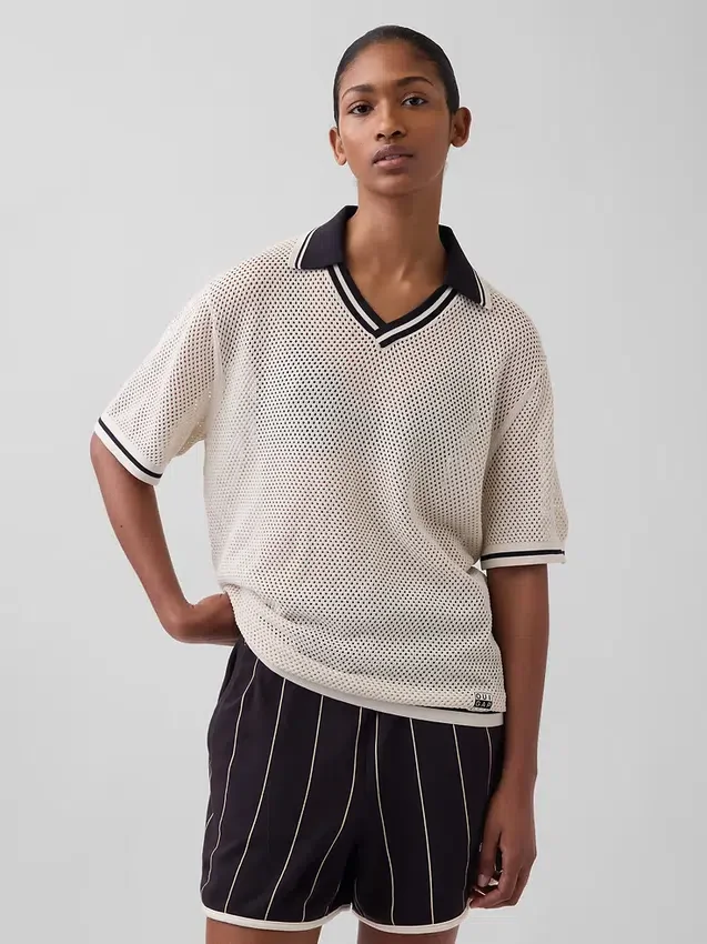 Ouigap Mesh-Poloshirt-Pullover