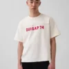 Ouigap Schweres Crop-T-Shirt mit Logo