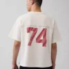 Ouigap Schweres Crop-T-Shirt mit Logo