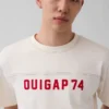 Ouigap Schweres Crop-T-Shirt mit Logo