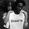 Ouigap Schweres Crop-T-Shirt mit Logo