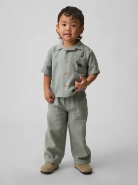 Outfit-Set aus Baumwollgaze für Baby & Kleinkind