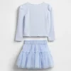 Outfit-Set für Baby & Kleinkind aus Rippstrick und Tüll