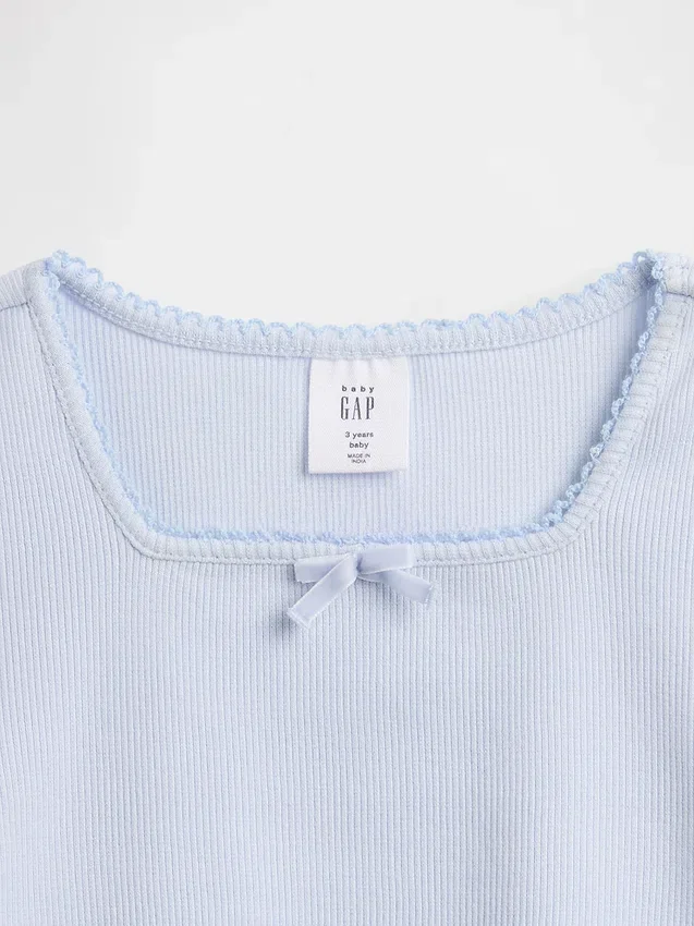 Outfit-Set für Baby & Kleinkind aus Rippstrick und Tüll