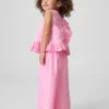 Outfit-Set für Baby & Kleinkind mit Lochstickerei und Rüschen