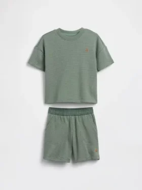 Outfit-Set für Baby & Kleinkind mit strukturierten Streifen