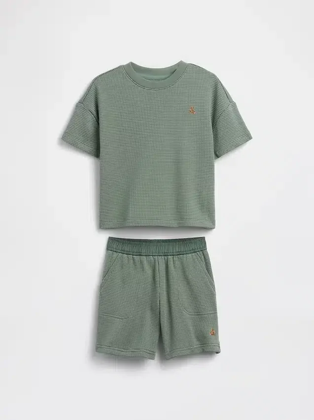 Outfit-Set für Baby & Kleinkind mit strukturierten Streifen