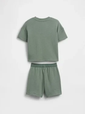 Outfit-Set für Baby & Kleinkind mit strukturierten Streifen