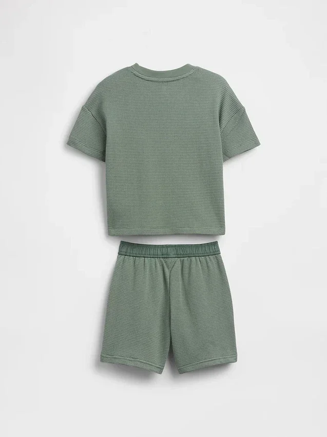 Outfit-Set für Baby & Kleinkind mit strukturierten Streifen