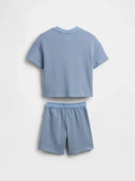 Outfit-Set für Baby & Kleinkind mit strukturierten Streifen