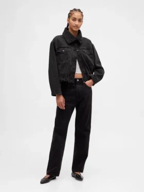 Oversize-Cocoon-Jacke aus Denim