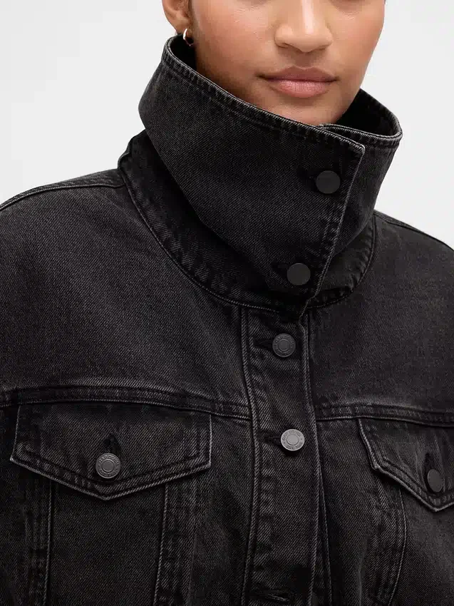 Oversize-Cocoon-Jacke aus Denim