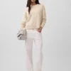 Oversize-Crop-Pullover aus 100 % Baumwolle