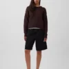 Oversize-Crop-Pullover aus 100 % Baumwolle